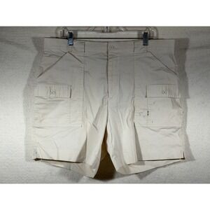 Sportif Cargo Shorts Mens‎ 40 Ivory Utility Hiking Work Casual 7 Inch Inseam